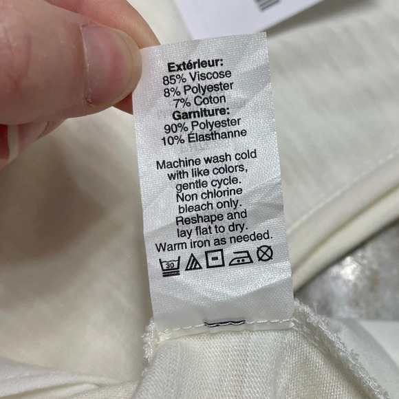 NWT J.Crew Drapey Tank Top with Silky Hem in Ivory Women’s Large - Picture 8 of 10